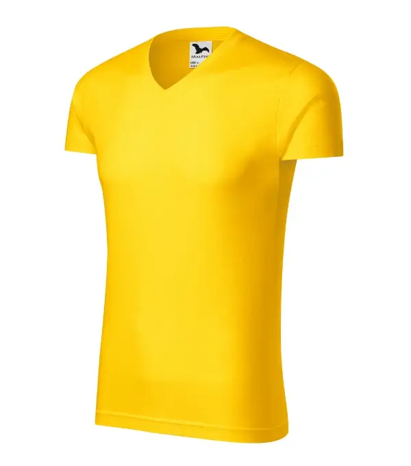 Slim Fit V-neck 146: žltá