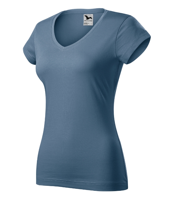 Fit V-neck 162: denim