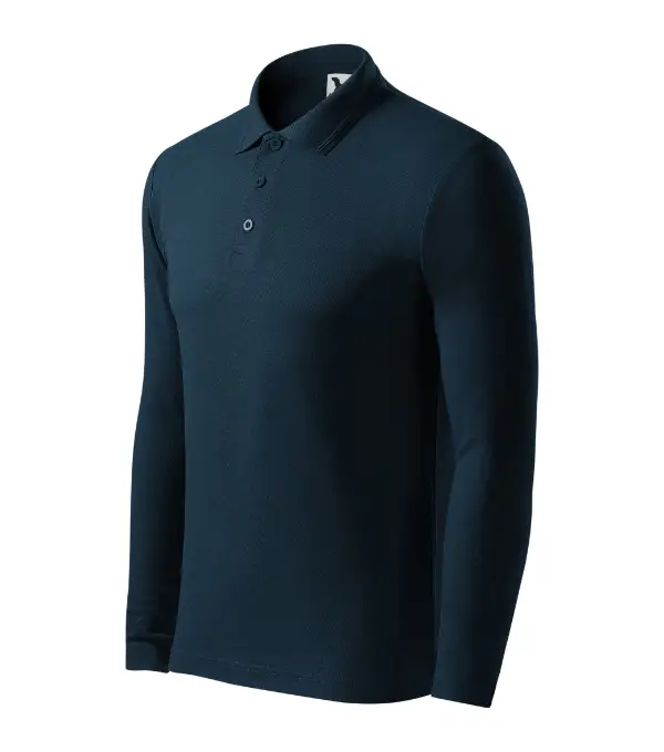 Pique Polo LS 221: námornícka modrá