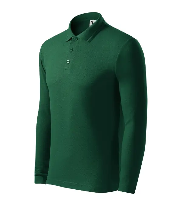 Pique Polo LS 221: dark green