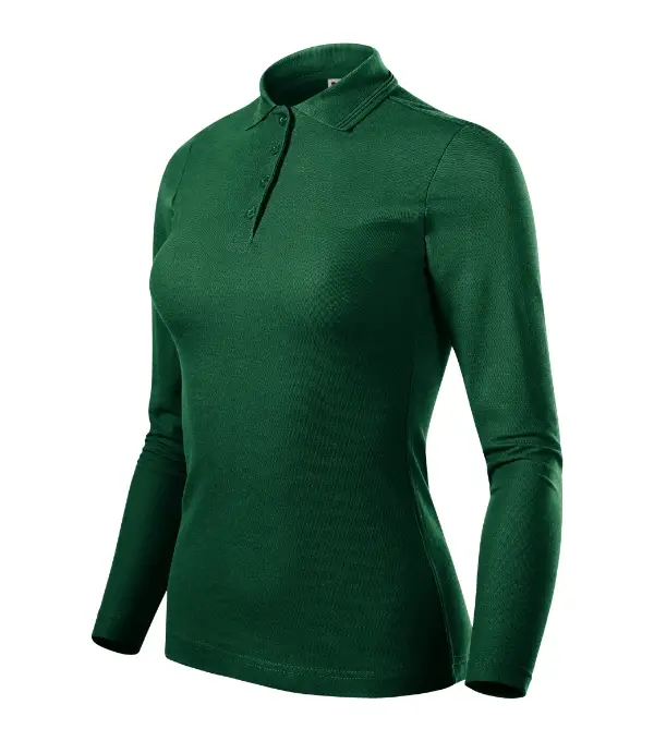 Pique Polo LS 231: dark green