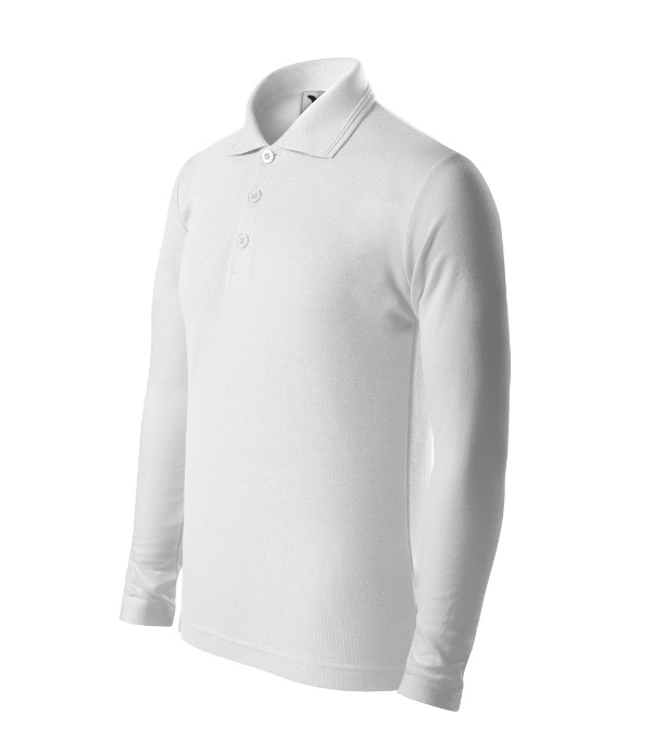 Pique Polo LS 241: biela