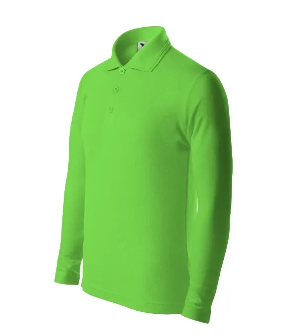 Pique Polo LS 241: green apple