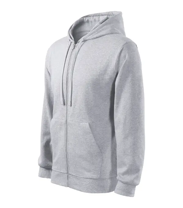 Trendy Zipper 410: svetlosivý melír