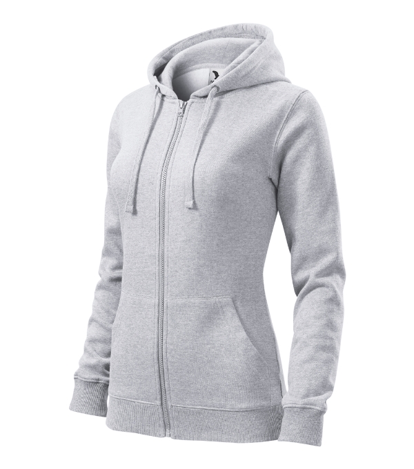 Trendy Zipper 411: svetlosivý melír