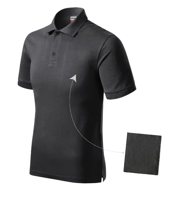 Resist Heavy Polo R20: ebony gray