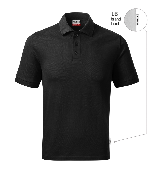 Resist Heavy Polo R20: čierna 01 (brand label)