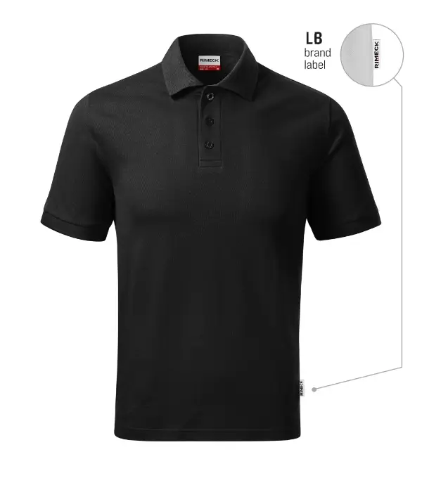 Resist Heavy Polo R20: čierna 01 (brand label)