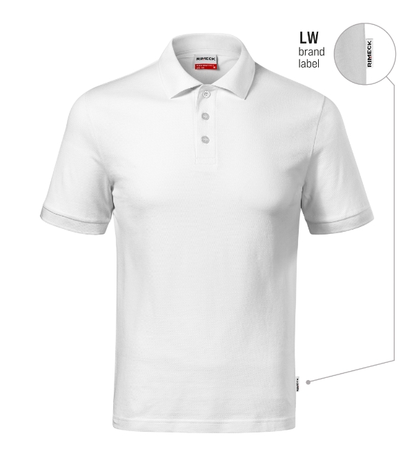 Resist Heavy Polo R20: biela 00 (brand label)