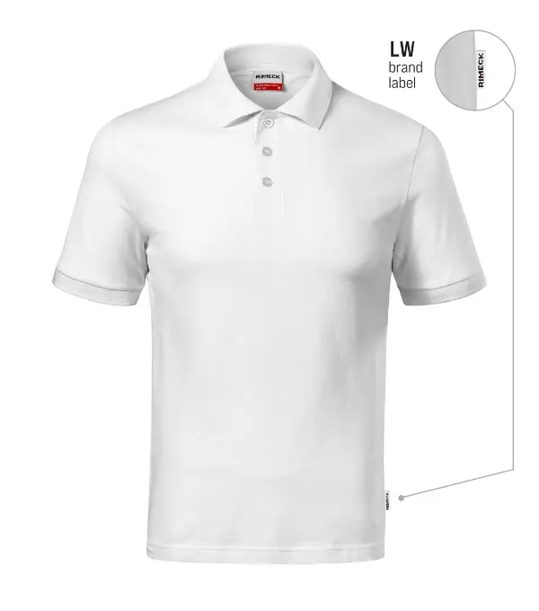 Resist Heavy Polo R20: biela 00 (brand label)