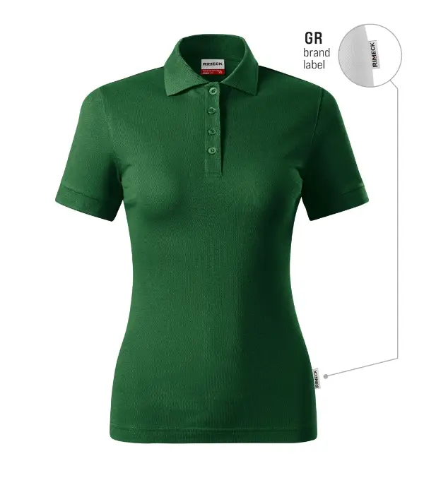 Resist Heavy Polo R21: fľaškovozelená 06 (brand label)