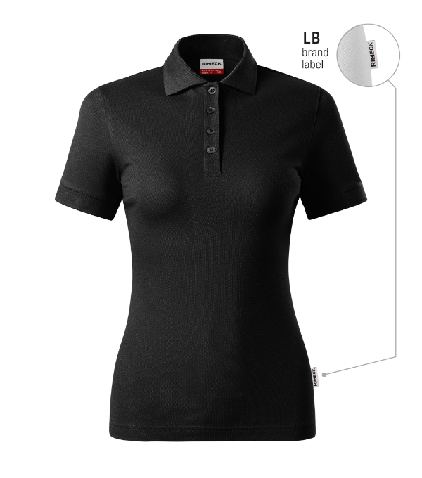 Resist Heavy Polo R21: čierna 01 (brand label)