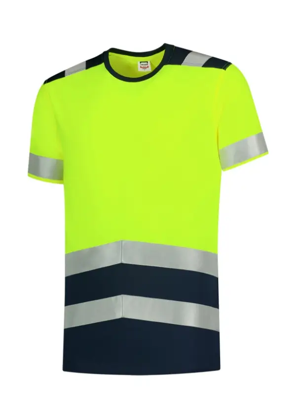 T-Shirt High Vis Bicolor T01: fluorescenčná žltá