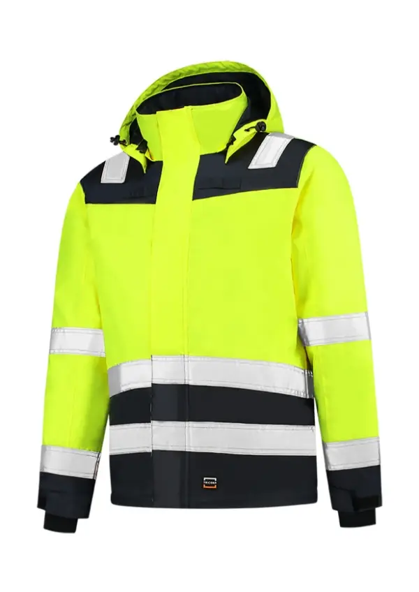 Midi Parka High Vis Bicolor T51: fluorescenčná žltá